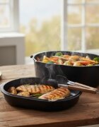 AMT Gastroguss Капак с грил повърхност за тава за печене алуминий 32 x 22 см - AMT