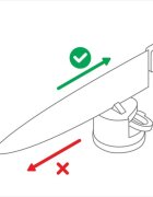 AnySharp "Pro" нож острилка мед -