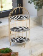 Artesa 3-етажна стойка за торта метална 22 x 22 x 42 см Copper -