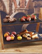 Artesa Двуетажна чиния за сервиране 40 x 30 см шисти -