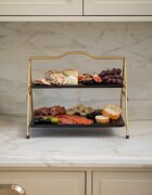 Artesa Двуетажна метална поставка за сервиране 395 x 26 x 345 см -
