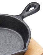 Artesa Мини тиган чугунен 145 см с дървена поставка -