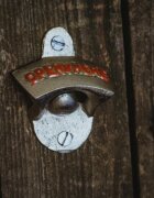 BarCraft Метална отварачка за бутилки за стенен монтаж -