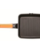 BRA Квадратен грил тиган алуминий 28х28 см "Efficient Orange" -