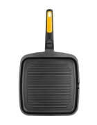 BRA Квадратен грил тиган алуминий подвижна дръжка 28x28 см "Fast Click