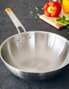 BRA Уок тиган неръждаема стомана 28 см "Efficient Inox" -