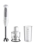 Braun Ръчен пасатор "MultiQuick 5" 3 аксесоара 1000 W бял -