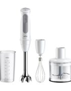 Braun Ръчен пасатор "MultiQuick 5" 4 аксесоара 1000 W бял -