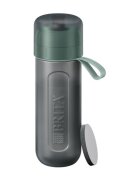 Brita бутилка за филтриране на вода Active 600 ml (тъмнозелена) + 2 фи