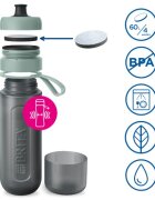 Brita бутилка за филтриране на вода Active 600 ml (тъмнозелена) + 2 фи