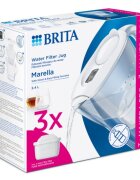 Brita Marella 2.4L стартов пакет + 3 филтъра Maxtra PRO (бял)