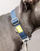 Built Светлоотразителен нашийник за куче голям размер син - Pet
