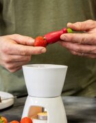 Chef'n Уред за премахване на дръжките на ягоди неръждаема стомана "StemGem"