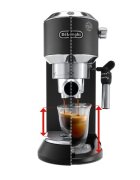 DeLonghi Ръчна еспресо машина 1300W "Dedica" черна - De'Longhi