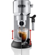 DeLonghi Ръчна еспресо машина 1300W "Dedica" сребърен цвят - De'Longhi