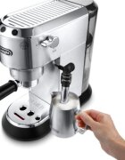 DeLonghi Ръчна еспресо машина 1300W "Dedica" сребърен цвят - De'Longhi