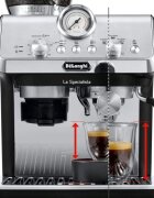DeLonghi Ръчна еспресо машина 1400W "La Specialista Arte" сребриста - DeLong