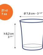 Duralex Комплект от 4 чаши за пиене изработени от стъкло 210 ml "Lys" - Dur