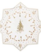 Easy Life 32 см плато за сервиране на торта "CHRISTMAS LIGHTS" порцелан - Easy