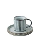 Easy Life Чаша с чинийка керамика 100 мл "Domus" Light Blue -