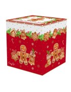 Easy Life Комплект 2 чаени чаши с чинийки порцелан 100 мл "Fancy Gingerbread"
