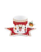 Easy Life Комплект чаша за кафе и чинийка 175 мл порцелан "CHRISTMAS ORNAMENT