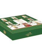 Easy Life Комплект от 4 порцеланови чаши 110 мл с бамбукови чинийки "Festive