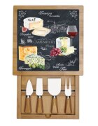 Easy Life Комплект "World of cheese" от 6 части за сервиране на сирена 25 х 25