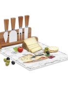 Easy Life Комплект за сервиране на сирене "Les Fromages" от 6 части 30 x 25 см