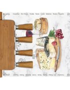 Easy Life Комплект за сервиране на сирене "Les Fromages" от 6 части 30 x 25 см