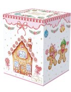 Easy Life Порцеланова чаша 350 мл с капак и инфузер "Sweet Christmas" - Easy