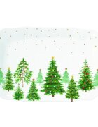 Easy Life Порцеланово поднос 35 × 23 см "Festive TREES" -