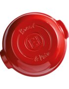 Emile Henry Форма за печене на питка керамична 30 см Burgundy -