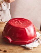 Emile Henry Форма за печене на питка керамична 30 см Burgundy -