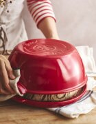 Emile Henry Форма за печене на питка керамична 30 см Burgundy -