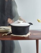 Emile Henry Керамична тенджера за готвене Cocotte 285 см/4 л "Sublime +" White