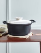 Emile Henry Керамична тенджера за готвене Cocotte 285 см/4 л "Sublime +" White