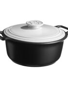 Emile Henry Керамична тенджера за готвене Cocotte 31 см/55 л "Sublime +" White