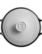 Emile Henry Керамична тенджера за готвене Cocotte 31 см/55 л "Sublime +" White