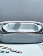 Emile Henry Правоъгълна тава за печене керамика 30x19см/1.55л Pearl - Emile Hen