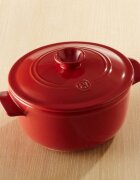 Emile Henry Тенджера за готвене керамична 26 см/ 4 л Burgundy -