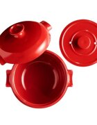 Emile Henry Тенджера за готвене на ориз керамична 255 см/25 л Burgundy - Emil