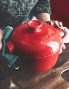 Emile Henry Тенджера за готвене на ориз керамична 255 см/25 л Burgundy - Emil