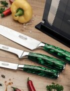 Grunwerg Комплект ножове Rockingham Forge Sunrise от 7 части Emerald Green - G