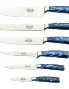 Grunwerg Комплект ножове Rockingham Forge Sunrise от 7 части Sapphire - Grunwe