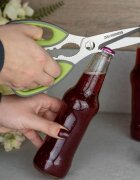 Grunwerg Кухненски ножици с меки дръжки 21 см сиво/зелено -
