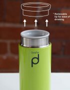 Grunwerg Термоизолирана бутилка 200 ml неръждаема стомана "DrinkPod" зелена