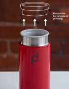 Grunwerg Термоизолирана бутилка неръждаема стомана 200 мл "DrinkPod" червен