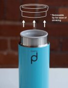 Grunwerg Термоизолираща бутилка от неръждаема стомана 300 ml "DrinkPod" Blue