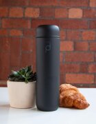 Grunwerg Термоизолираща бутилка от неръждаема стомана 300 ml "DrinkPod" черн